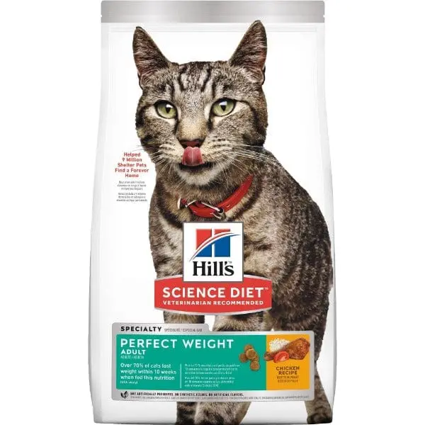 Science Diet Adult Perfect Weight Chicken Recipe Dry Cat Food 1