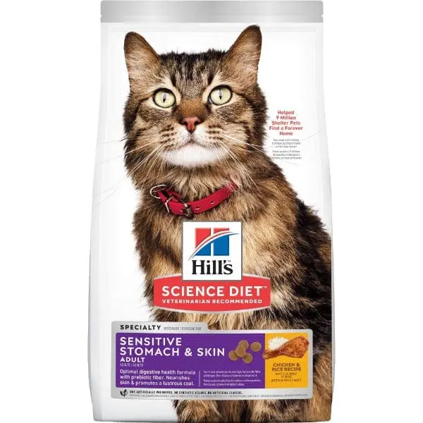 Science Diet Adult Sensitive Stomach & Skin Chicken Recipe Dry Cat Food 1