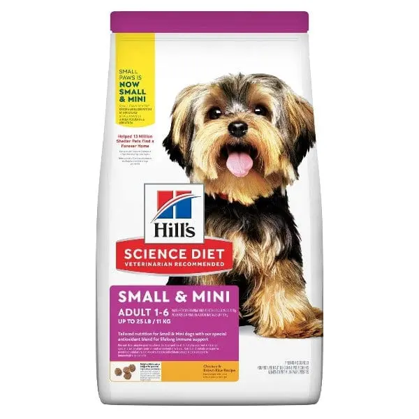 Science Diet Adult Small & Mini Chicken & Brown Rice Recipe Dry Dog Food, 4.5Lb 1