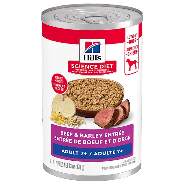 Science Diet Beef & Barley Entree Adult 7+ Canned Dog Food, 13Oz 1