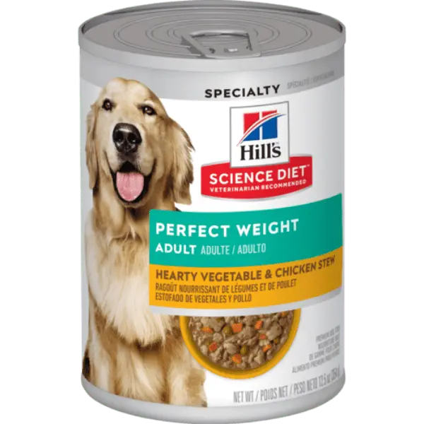 Science Diet Perfect Weight Hearty Vegetable & Chicken Stew Adult Canned Dog Food, 12.5Oz 1