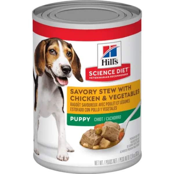 Science Diet Savory Stew With Chicken & Vegetables Canned Puppy Food, 12.8Oz 1