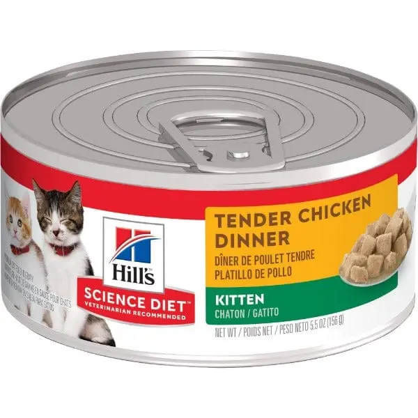 Science Diet Tender Chicken Dinner Canned Kitten Food, 5.5Oz 1