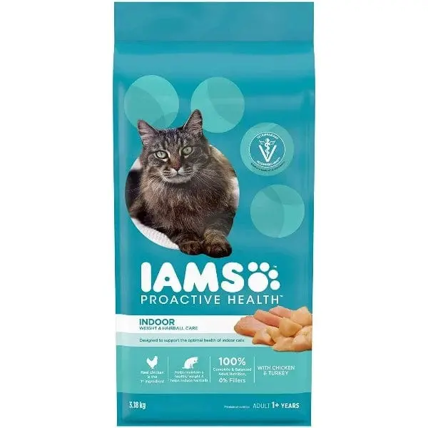 Iams Proactive Health Indoor Weight & Hairball Care Dry Cat Food 1