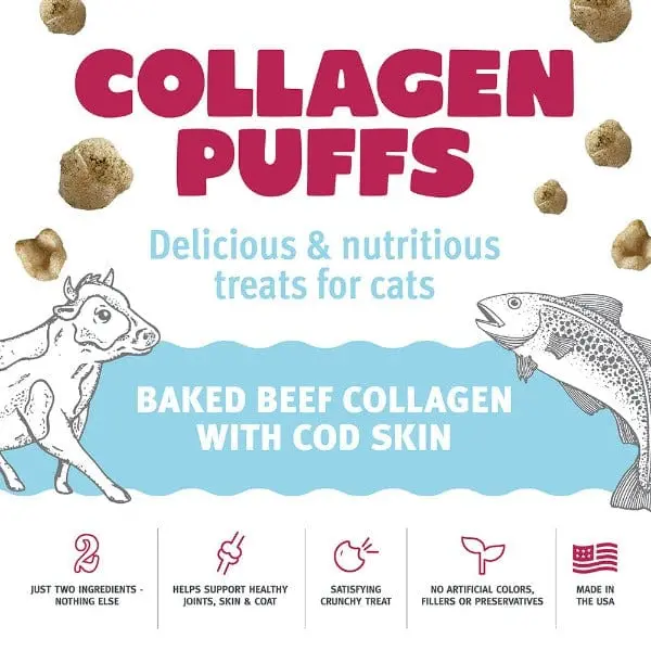 Icelandic+ Beef Collagen Puffs With Cod Skin Treats For Cats (Special Order Item) 2