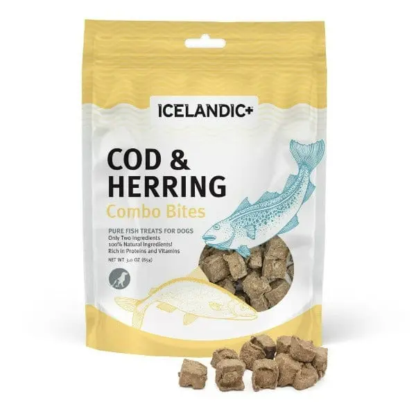 Icelandic+ Cod & Herring Combo Bites Fish Dog Treats (Special Order Item) 1