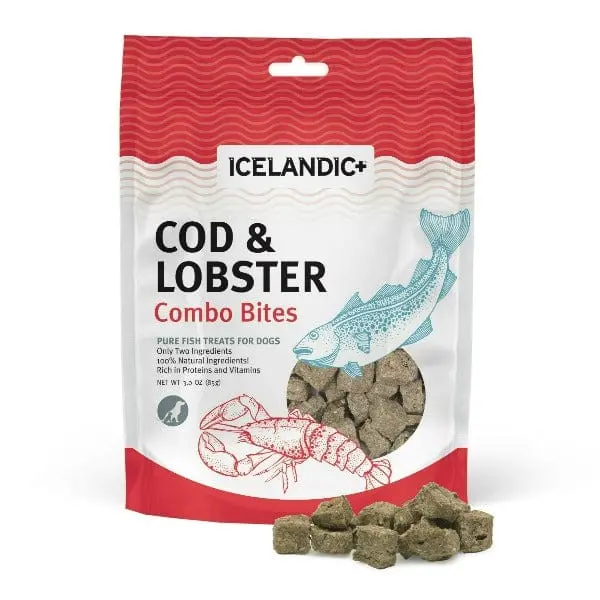 Icelandic+ Cod & Lobster Combo Bites Fish Dog Treats (Special Order Item) 1