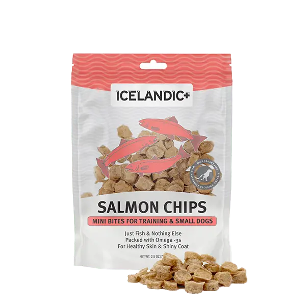 Icelandic+ Salmon Mini Fish Chips Dog Treats (Special Order Item) 1