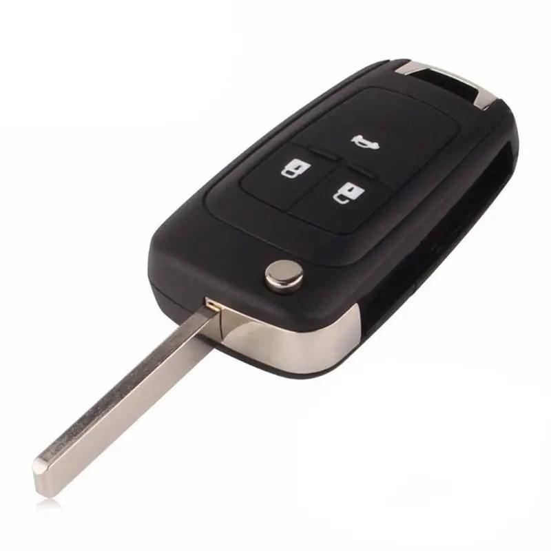 5Pcs 3 Button Flip Remote Control Key Case Shell For Chevrolet Cruze Malibu Spark Camaro Sonic 1