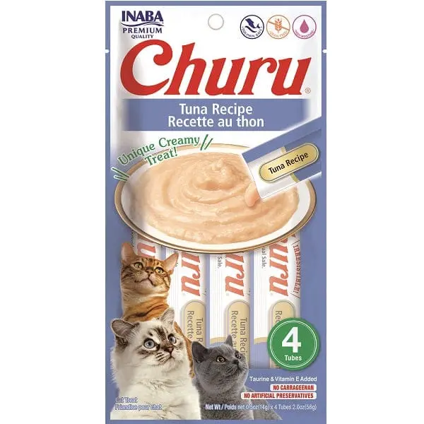 Inaba Churu Tuna Recipe Creamy Purée Cat Treat 1