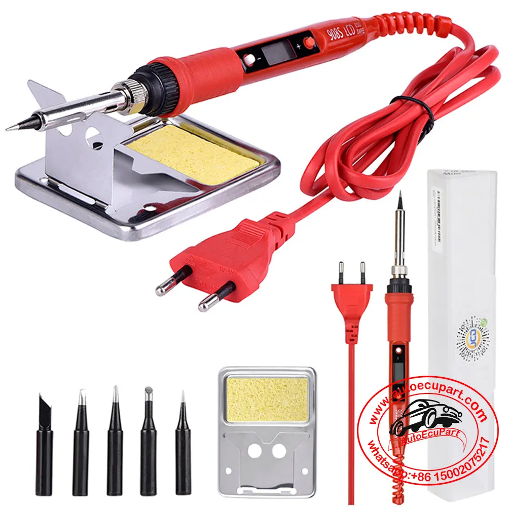 110V-220V 80W Electric Soldering Iron Adjustable Temperature Solder Iron With 5Pcs Tips 1