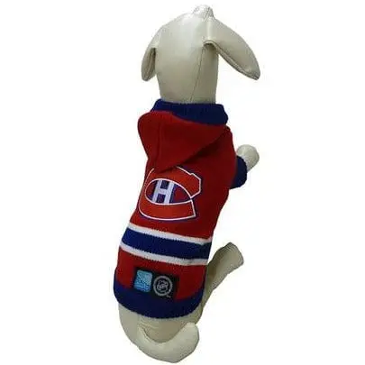 Nhl Montreal Canadiens Hooded Sweater For Dogs 1