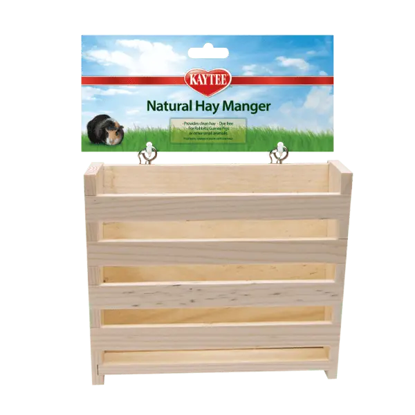 Kaytee Natural Wooden Hay Manger 1