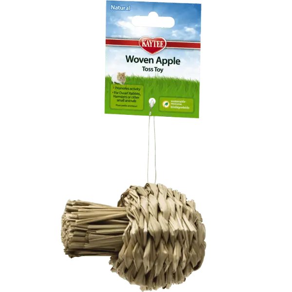 Kaytee Natural Woven Apple Toss Toy 1