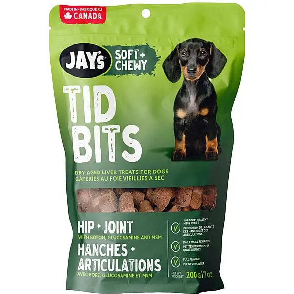 Jay's Soft + Chewy Tid Bits Hip & Joint Liver Dog Treats 1