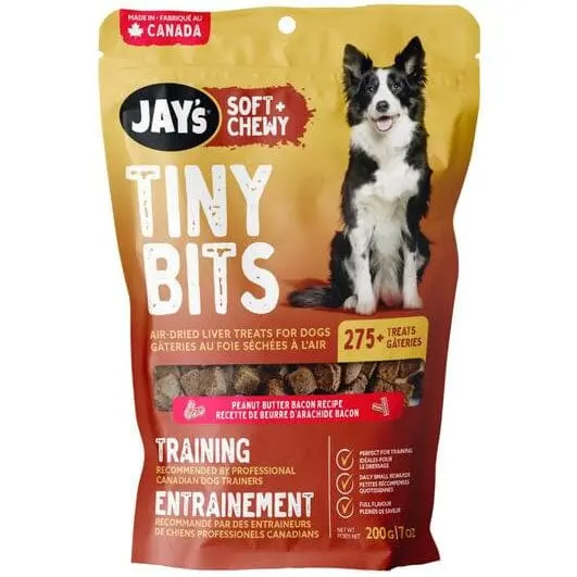 Jay's Soft + Chewy Tiny Bits Training Peanut Butter Bacon Dog Treats 1