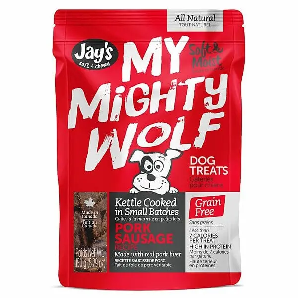 My Mighty Wolf Pork Sausage Recipe Dog Treats 1