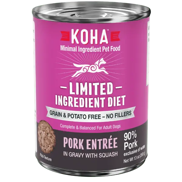 Koha Lid Pork Entrée Canned Dog Food 1