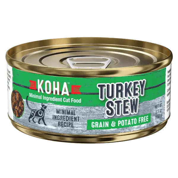Koha Turkey Stew Canned Cat Food, 5.5Oz 1