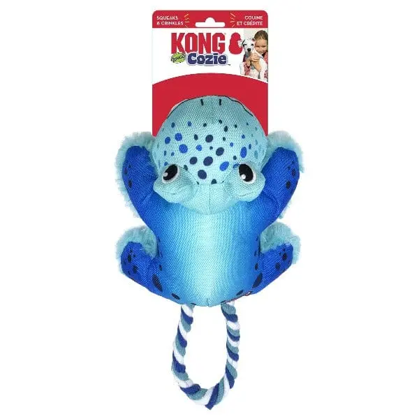 Kong Cozie Tuggz Frog Dog Toy 1