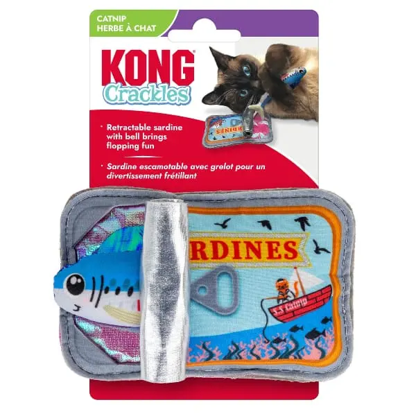 Kong Crackles Sardine Cat Toy 1