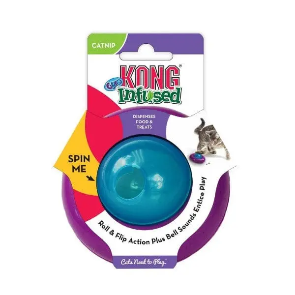 Kong Infused Gyro Treat Dispensing Cat Toy 1