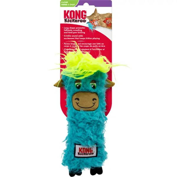 Kong Kickeroo Highland Cow Cat Toy 1