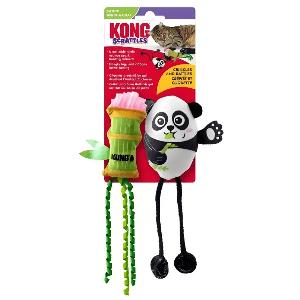 Kong Scrattles Panda Cat Toy 1