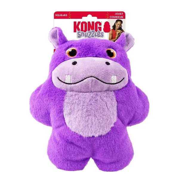 Kong Snuzzles Hippo Dog Toy 1