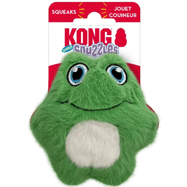 Kong Snuzzles Mini Frog Dog Toy 1