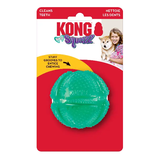Kong Squeezz Dental Ball Dog Toy 1