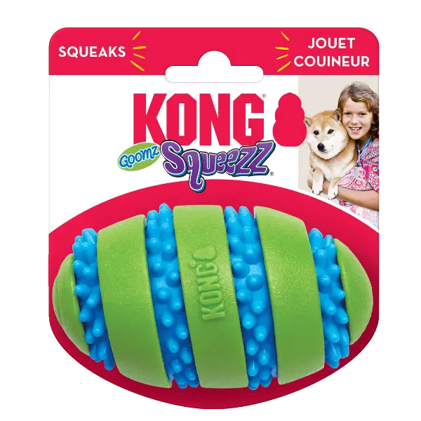 Kong Squeezz Goomz Football Dog Toy 1