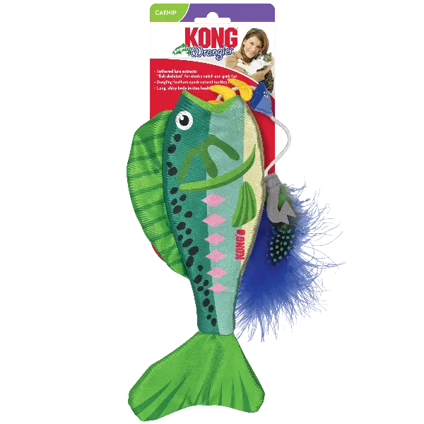 Kong Wrangler Angler Fish Cat Toy 1
