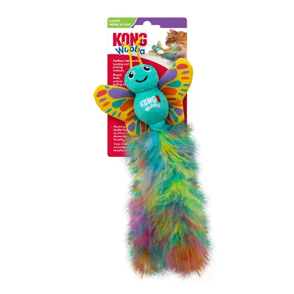 Kong Wubba Butterfly Cat Toy 1