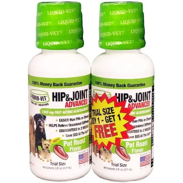 Liquid-Vet Hip & Joint Pot Roast Flavour Advanced Formula For Dogs 2 Pack 1
