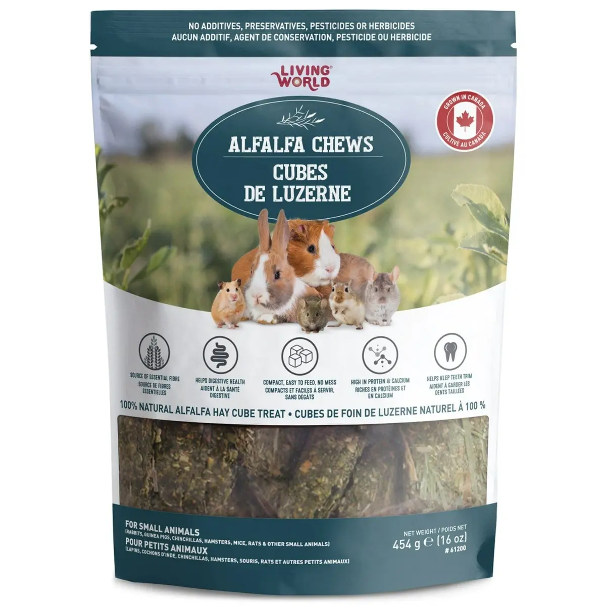 Living World Alfalfa Chews For Small Animals 1