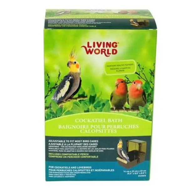Living World Cockatiel Bath 1