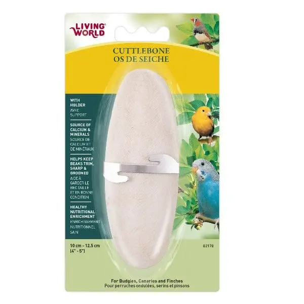 Living World Cuttlebone With Holder For Birds 1