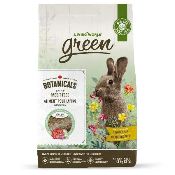 Living World Green Botanicals Adult Rabbit Food 1