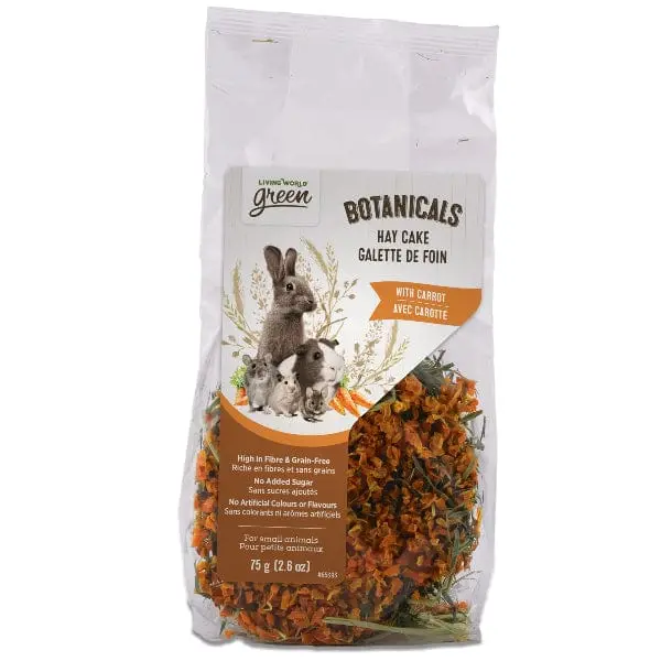 Living World Green Botanicals Hay Cake With Carrot 1