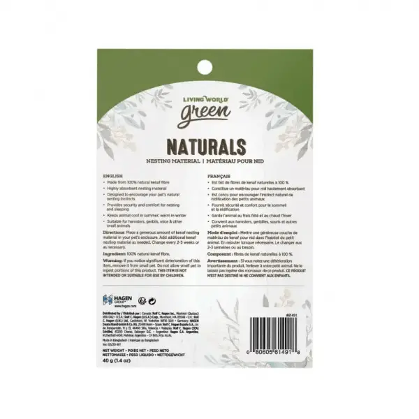 Living World Green Naturals Kenaf Fibre Nesting Material 2