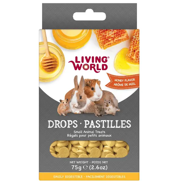 Living World Honey Flavour Drops Small Animal Treats 1