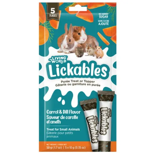 Living World Lickables Small Animal Treat - Carrot & Dill 1