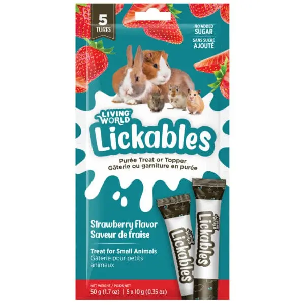 Living World Lickables Small Animal Treat - Strawberry 1
