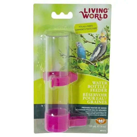 Living World Medium Water Bottle/Feeder Combo For Birds 1