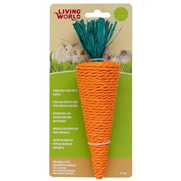 Living World Nibblers Carrot Corn Husk Chew 1