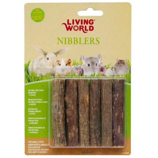 Living World Nibblers Kiwi Sticks Wood Chews For Small Animals 1