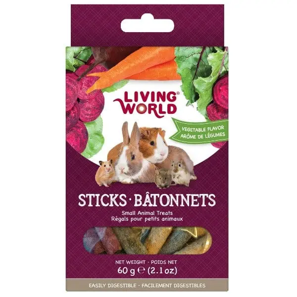 Living World Vegetable Flavour Sticks Small Animal Treats 1