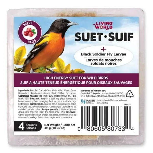 Living World Wild Bird Suet - Berry 1