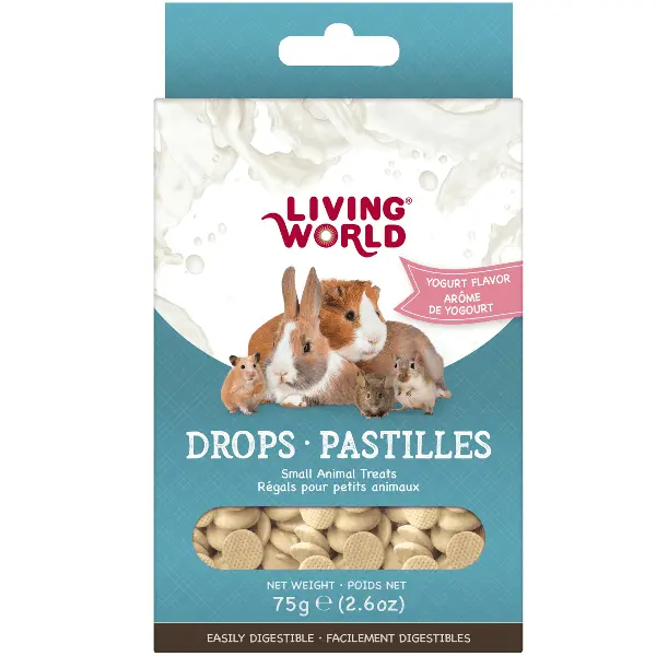 Living World Yogurt Flavour Drops Small Animal Treats 1